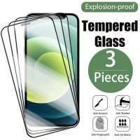 ⊕✴ 3Pcs Protective glass on For iPhone 14 13 12 11 Pro XS Max XR 7 8 Plus screen protector Tempered glass For iphone 13 12 Mini