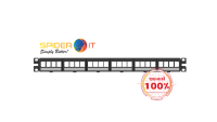 PANDUIT NetKey® Patch Panel, Front Access, Flat, 24-Port, Black, Labels NKFPL24 รับประกันของแท้ 100%