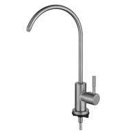 ก๊อกน้ำอ่างล้างจานสีทองขัดเงาหมุนได้360องศา Prified Water Tap Only Cold Drinking Faucet Soild Deck Mounted