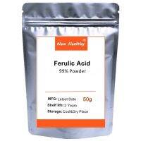 ผงกรด Ferulic 50G-1000G สารสกัดจากรำข้าวธรรมชาติสารต้านอนุมูลอิสระใหม่2023