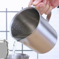 ▦♙ Thickened 304 Stainless Steel Measuring Cup With Scale 2000ML 1000ML 500ML Large Capacity Kitchen Practical Measuring Cup