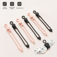 Silicone Cable Holder Straps Wire Organizer for Earphone/USB Data Cable/Computer Cable Ties Cord Organizer in Home Office School Cable Management