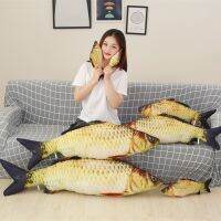 【A Great】 60 120ซม. 3D LargeCarp PlushStuffed SoftFish Plush โซฟาหมอนเบาะ FunnyKidsRoom Decor