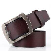 Hot style men pin buckle leather belt cowhide fashion leisure male joker ✴✁☾