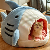 New Shark Cat House Cute Sleeping Bed Keeps Warm and Soft Cat Nest Washable Cushions Comfortable Four Seasons Breathable