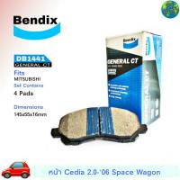 ผ้าเบรคหน้า ซีเดียร์ 2.0 -06 ,สเปซวากอน ยี่ห้อ (เบนดิก Bendix GCT) DB1441 ( 1กล่อง = 4ชิ้น )