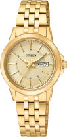 Citizen Quartz Womens Watch, Stainless Steel, Classic, Gold-Tone (Model: EQ0603-59P)