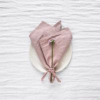 Cloth Napkin 45x45cm Serving Table Decor Dinner Towel for Kitchen Plates Mat Wedding Decoration Party Linen Fabric Gauze