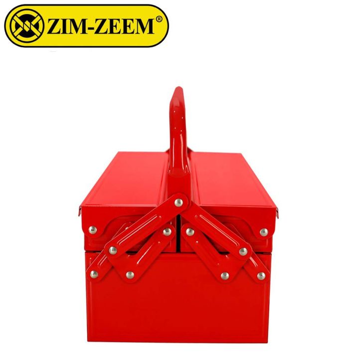zim-zeem-กล่องใส่เครื่องมือ-กล่องเหล็กเก็บเครื่องมือ-กล่องเครื่องมือ-2-ชั้น-18-นิ้ว-tb03-รุ่นใหม่-no-03-สีแดง