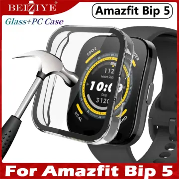 For Amazfit Bip 5 Shockproof Hard PC Case Clear Screen Protector