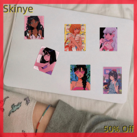 Skinye สติ๊กเกอร์กราฟิตี้การ์ตูนเด็กผู้หญิงน่ารัก,มีของในสต็อกกระเป๋าเดินทางสมุดโน้ต DIY รูปลอกสติกเกอร์กันน้ำ * 50