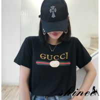 COD DSFERTRETRE Korean Fashion Brand Letter Print T-shirt Summer Short Sleeve Top