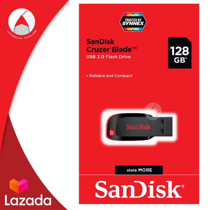 sandisk-flash-drive-cruzer-blade-128gb-usb2-0-sdcz50-128g-b35-เมมโมรี่-การ์ด-แซนดิส-แฟลชไดร์ฟ-สำหรับ-โน๊ตบุ๊ค-คอมพิวเตอร์-เครื่องเล่นเพลง