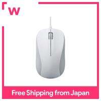 Elecom Mouse wired M size 3 button USB laser white ROHS Directive compliant M-S2ULWH / RS