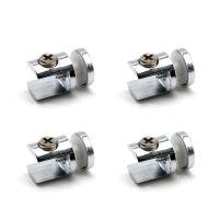 【CW】 4 Pcs Zinc Alloy Glass Clamp Clip Holder Single-sided Shelf Brackets Polished Fittings 8-10mm 10-12mm