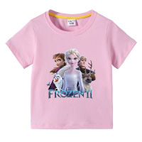 Frozenoanna Elsas ฤดูร้อนเสื้อเด็กแขนสั้นเด็ก Lesure Tshirt Light ชายหญิง100% Cotton Lesure