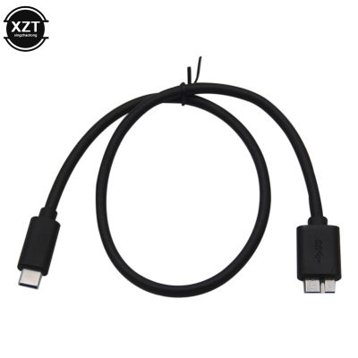 USB 3.1 Type-C ถึง USB 3.0 Micro B Cable Connector สำหรับฮาร์ดไดรฟ์สมาร์ทโฟนโทรศัพท์มือถือ PC-kdddd