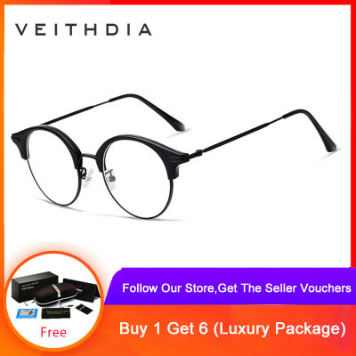 VEITHDIA แว่นตาใส่ได้ทั้งชายและหญิงผู้ชายกรอบแว่นตากรอบแว่นตา 1230