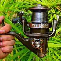 Retcmall6 Spinning Fishing Reel 14 + 1BB 4.0:1อัตราทดเกียร์26-30กก. ลากสูงสุดโลหะตกปลาล้อ Tackles CTS9000-CTS12000