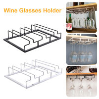 Eg【คลังสินค้าพร้อม】ชั้นวางแก้วไวน์ใต้ตู้ Stemware Rack ที่แขวนแก้วไวน์ชั้นวางที่วางแก้วลวด