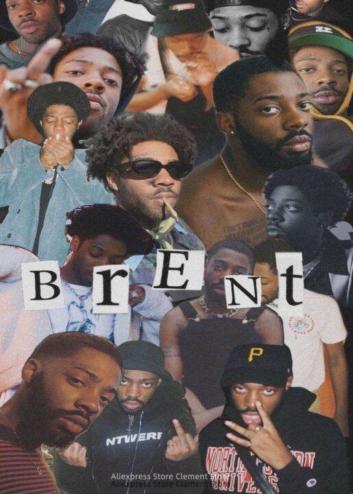 brent-faiyaz-โปสเตอร์เพลงวงปกอัลบั้มศิลปะภาพพิมพ์โปสเตอร์ผ้าใบผนังศิลปะโปสเตอร์และภาพพิมพ์ตกแต่งบ้าน