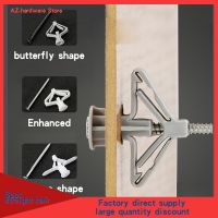 Nylon plastic aircraft/butterfly hollow wall curtain wall gypsum board expansion tube anchor bolt plug 5PCS