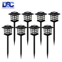 20212468pcs Led Lawn Lamp Solar Pathway Lights Landscape Waterproof Outdoor Yard Buried Decoration Night Lights Garden Floor Lamp