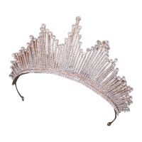 Baroque Crown Tiaras Queen Vintage คริสตัลสำหรับ Rhinestone เจ้าสาวสำหรับเจ้าสาวเจ้าสาว Headbands งานแต่งงานเครื่องประดับผม