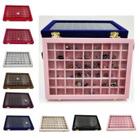 Portable Velvet Premium Jewelry Organizer Ring Jewelry Pendant Display Storage Box Container Earring Tray Holder Showcase Gift