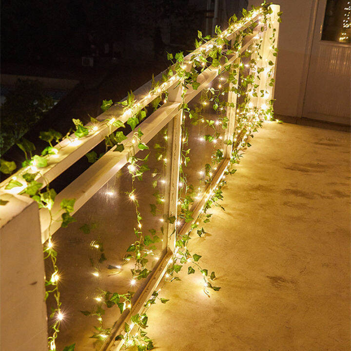 cw-2m-20led-artificial-leaf-garland-plants-vine-fake-foliage-handmade-for-home-decor-wedding-decoration-diy-wreath-silk-flower