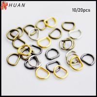 HUAN 10/20pcs 7mm ของเล่นยัดไส้ Mini Ultra-small หัวเข็มขัดตุ๊กตา DIY D-หัวเข็มขัด ปุ่มเข็มขัด อุปกรณ์เสริมกระเป๋าตุ๊กตา