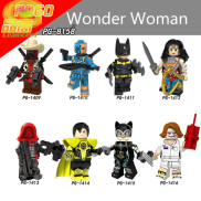 Leaincent Giao hàng nhanh Wonder Woman Minifigures Lady Batman dưới mui xe