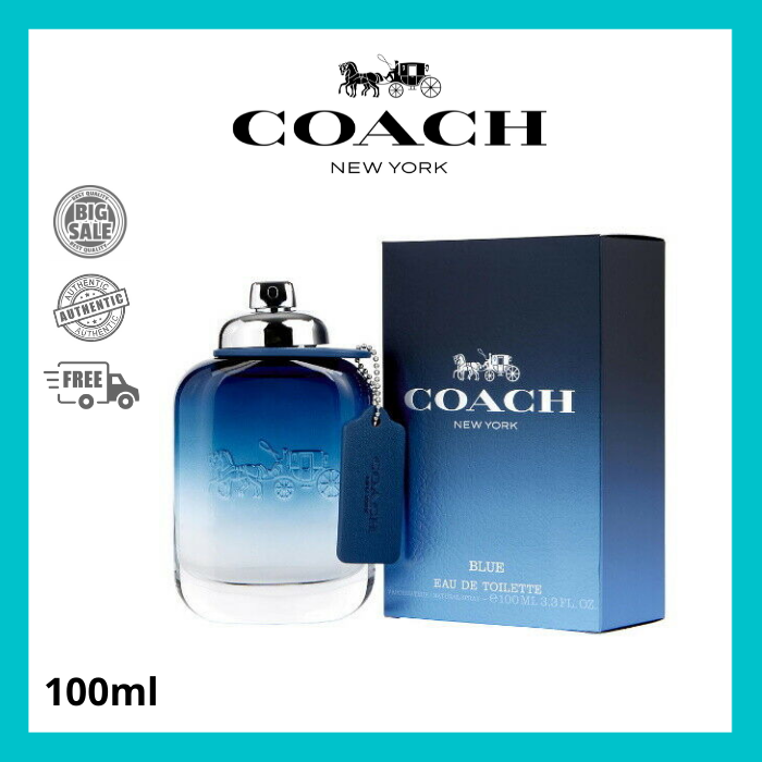Coach NY New York Blue Perfume for Men 100ml Long Lasting Authentic Perfume  for Men from USA POP Original Perfumes Lazada PH