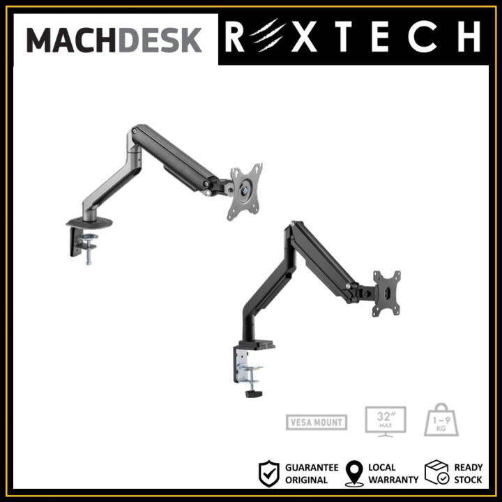 REXTECH MachDesk MD34 / MD39 / MD49 Single & Dual Desktop Monitor Arm