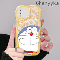 เคส Chenyyka สำหรับ VIVO Y93 Y93s Y95การ์ตูนโดราเอมอนน่ารัก,เคสซิลิโคนอ่อนชัดเจน Y91i เนื้อครีมสำหรับผู้ชายและผู้หญิง