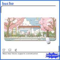 BUCHE ซูเปอร์ขนาด แผ่นรองเมาส์กระต่ายน้อย หลายสี แผ่นยางรอง เสื่อปูโต๊ะศิลปะ รักษารักษารักษา 90x40x0.3cm แผ่นรองเมาส์สำหรับเล่นเกม