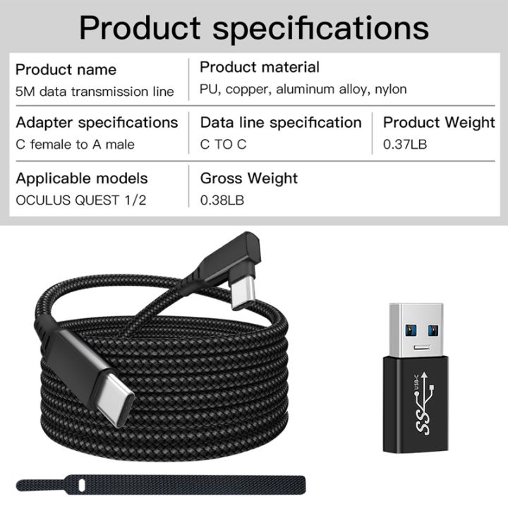 data-line-charging-cable-for-oculus-quest-2-link-usb-3-1-type-c-data-transfer-usb-a-to-type-c-cable-20v-3a-charger