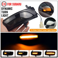 2x LED แบบไดนามิกกระจกมองข้างแสงแบบไดนามิกเลี้ยวตำแหน่งโคมไฟสำหรับ Subaru WRX STI Forester ชนบทห่างไกล Impreza มรดก C Rosstrek