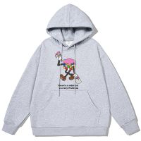 Positive,Optimistic And Happy Painter Cartoons Hoodie Men Harajuku Fashion Hoody Loose Oversized Clothes Cotton Sweatshirt Male Size XS-4XL