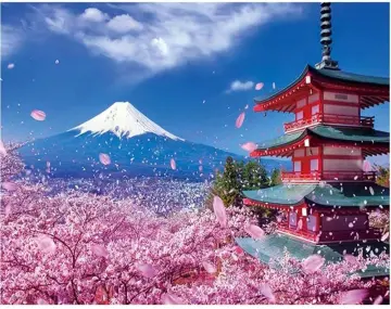 Japan Mount Fuji Diamond Painting Cartoon Landscape Rhinestone Mosaic  Embroidery Cross Stitch Diamond Painting Kits Home