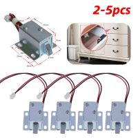 2-5pcs DC 5V-6V/DC 12V Mini Small Size Solenoid Electromagnetic Electric Control Cabinet Drawer Lock for DIY Project