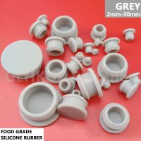 Grey 2mm to 30mm Silicone Rubber Snap-on Blanking Bore Plugs Round Hole Stopper Tube Pipe End Caps Sealing Dust-proof Waterproof Gas Stove Parts Acces