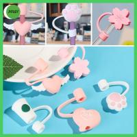 DOULI 1pcs น่ารัก สุญญากาศ เคล็ดลับฟาง ปลั๊กหลอดซิลิโคน ปกการ์ตูนปลั๊ก อุปกรณ์เสริมถ้วย หมวกกันฝุ่น