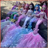 【Ready Stock】 ❒﹊ C30 Dress up mermaid toy princess doll handmade toy doll children toys