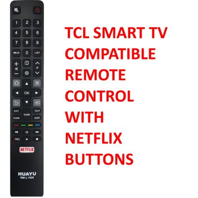 Huayu RM-L1508 TCL Smart รีโมทคอนลที่รองรับด้วยปุ่ม Netflix