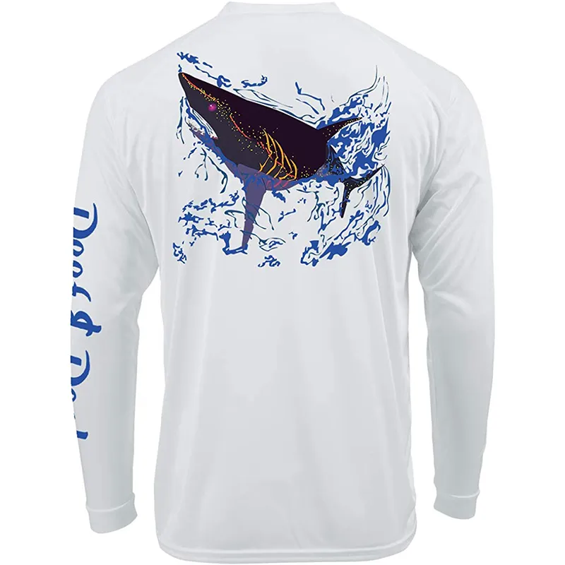 REEF & REEL Fishing Clothing Summer Men Long Sleeve Sun Fish Shirt Tops  Protection Breathable Fishing Suit Camisetas De Pesca