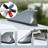 กันน้ำ Universal รถเสาอากาศวิทยุ Shark Fin Roof ตกแต่งเสาอากาศพร้อมฐานเทปกาวพร้อมฟังก์ชั่นวิทยุ FM/AM-GEIWH MALL