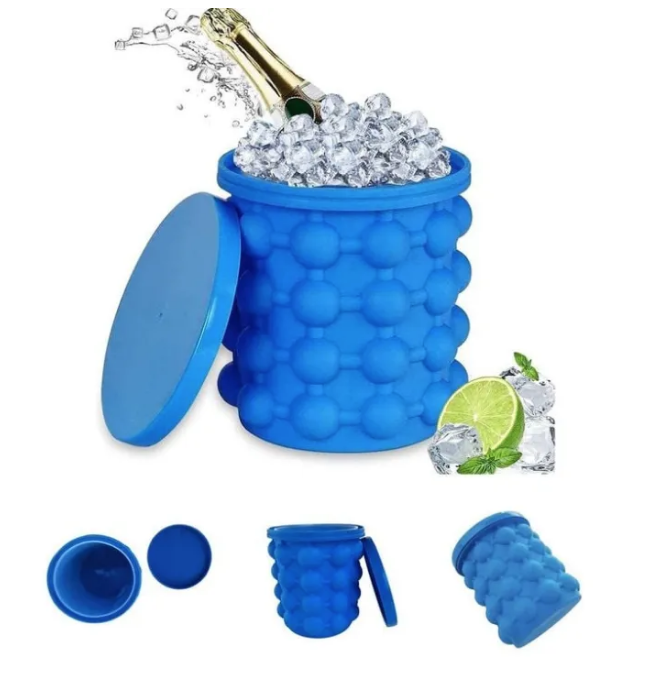 Ice Genie Cube Maker, DualUse Ice Cube Bucket, Silicone Ice Cube Mould Save Space Lazada PH