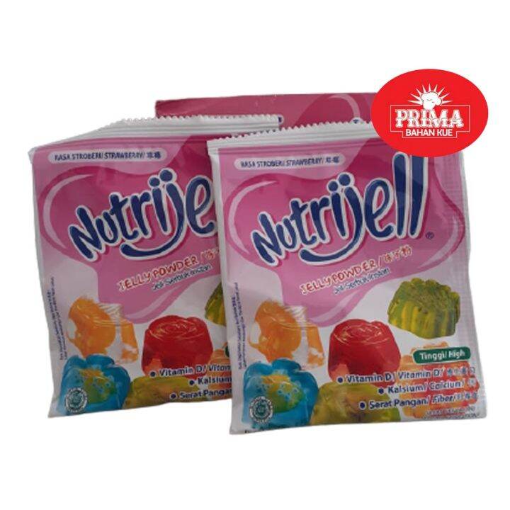 AGAR JELLY NUTRIJELL ( STRAWBERRY) Lazada Indonesia