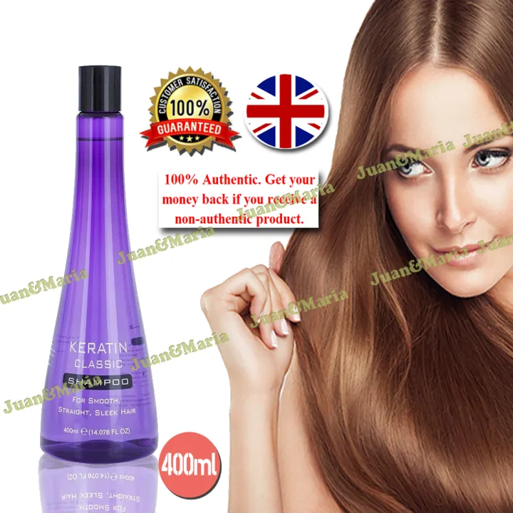 Xpel UK Keratin Classic Shampoo 400mL Hair Treatment make your hair soft  and smooth deep repair Keratin hair care treatment develop in UK | Lazada PH